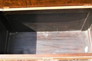 Vintage Oak Panelled Linenfold Carved Blanket Box Storage 5