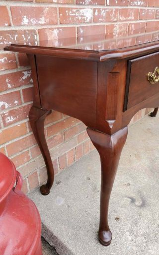 Vintage Thomasville Cherry Sofa Table Queen Ann 3 Drawers LOCAL 6