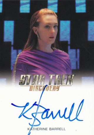 Star Trek Discovery Season 1 Autograph Card Katherine Barrell As Stella Fb
