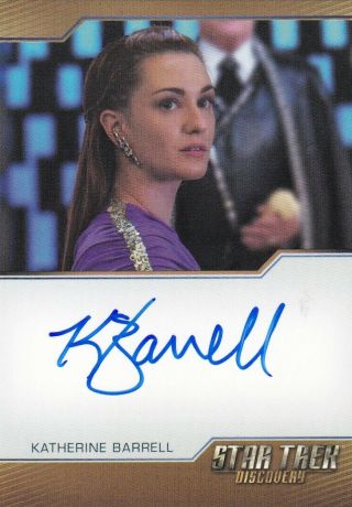 Star Trek Discovery Season 1 Autograph Card Katherine Barrell As Stella