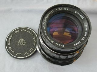 Takumar 6x7 SMC 105mm f2.  4 Lens 67II 67 6x7 Vintage Lens 8432609 w/ OEM Cap 2