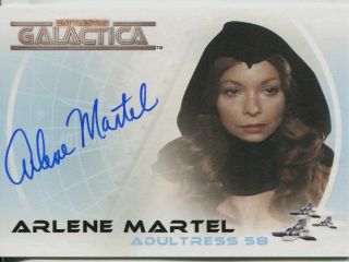 Battlestar Galactica Colonial Warriors Autograph Card A22 Arlene Martel