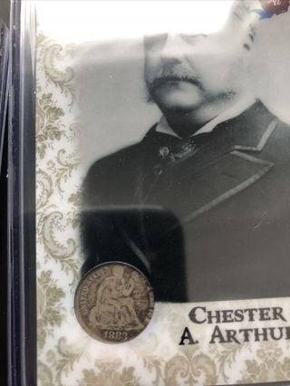 President Chester A Authur 2020 Historic Autographs POTUS First 36 Coin Card /20 3