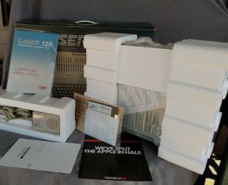 V - Tech Laser 128 - Apple Ii Clone - Vintage Home Personal Computer A,