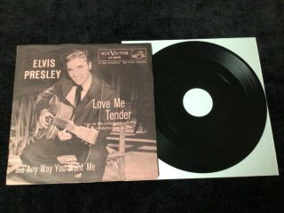 Elvis Presley 45 47 - 6643 Love Me Tender Mega Rare No Label Error Could Be 1/1 Nm