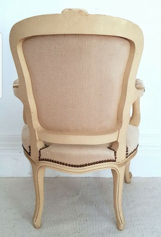 Vintage French Aubusson tapestry chair,  Louis XV,  antique chair,  chateau. 4