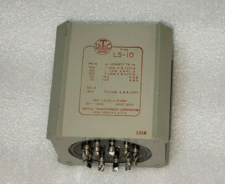Vintage Utc Ls - 10 Input Mic Mc Mm Phono Line Transformer In