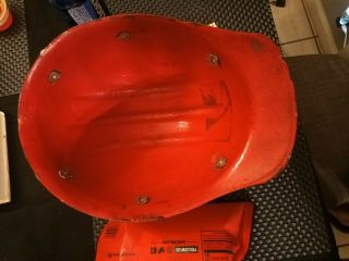 VINTAGE RED FIBERGLASS HARD BOILED BULLARD 502 Hard Hat IRONWORKER Steel NMA 5