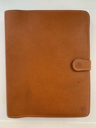 Vintage Mulberry A5 Size Agenda,  Pigskin Leather,  With Inserts,  Made In England