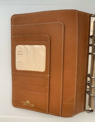 Vintage Mulberry A5 size Agenda,  Pigskin Leather,  With Inserts,  Made In England 4