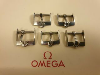 For Anderkarlstro0 Only - 5 X Vintage Omega 16mm Stainless Steel Buckle