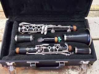 Vintage Selmer Series 10 S Professional Bb Wooden Clarinet W/ Case &