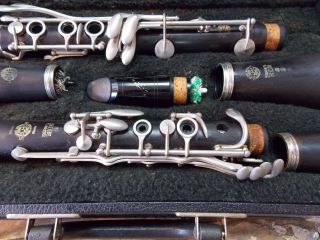 Vintage Selmer Series 10 S Professional Bb Wooden Clarinet w/ Case & 3