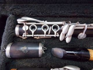 Vintage Selmer Series 10 S Professional Bb Wooden Clarinet w/ Case & 4