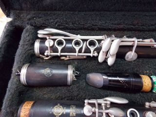 Vintage Selmer Series 10 S Professional Bb Wooden Clarinet w/ Case & 5