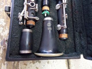 Vintage Selmer Series 10 S Professional Bb Wooden Clarinet w/ Case & 6