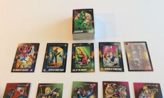 1992 IMPEL/SKYBOX MARVEL UNIVERSE 3,  200 card set,  w/mer.  card & wrappers,  NM/M 2