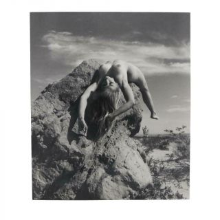 Vintage Andre De Dienes Fine Art Nude Figure Photograph Silver Gelatin Photo