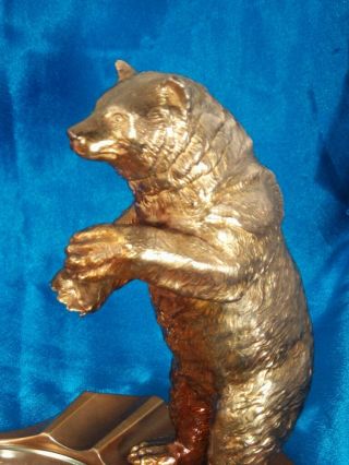Vintage Ronson A.  M.  W.  Standing Bear Ashtray,  Large Size - 5