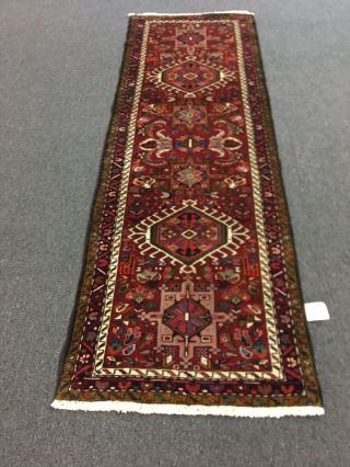 On Vintage Hand Knotted Tribal Area Rug 2’5”x7’ 3146