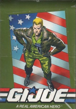 G.  I.  Joe Vintage Factory Box Of Collectible Trading Cards