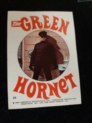 The Green Hornet 24 - 1966 Greenway Productions Sticker - Kato (bruce Lee)