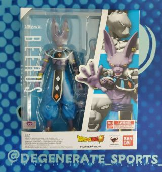 S.  H.  Figuarts Dragon Ball Z Beerus Figure Authentic Japan Dbz Lord