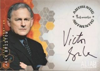 Victor Garber As Jack Bristow Autograph A3 From Alias Season One,  Inkworks