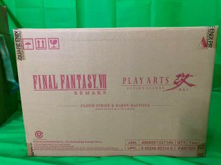 (NIB/Opened) Final Fantasy 7 Remake Play Arts Kai Cloud Strife & Hardy Daytona 2