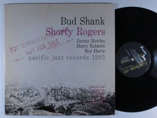 Bud Shank/shorty Rogers/bill Perkins Self Titled Pacific Jazz Pj - 1205 Lp Mono