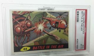 1962 Mars Attacks 44 Battle In The Air Psa 5