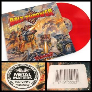 Bolt Thrower Realm Of Chaos Lp Red Vinyl Earache 18’ - Memoriam Benediction