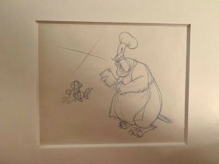 Production Drawing From " Rock A Doodle " Hunch & Grand Duke Rd 72