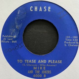 Mike & The Jokers 60s Nola Soul 45 On Chase To Tease And Please Hear