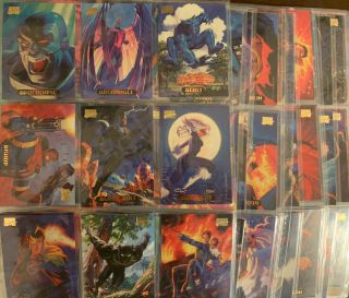 1994 Marvel Masterpiece Series 3 Complete 140 Card Set Universe X - Men Spider - Man