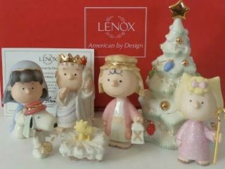 Lenox Nativity Peanuts The Christmas Pageant Figurines Snoopy Charlie Brown 2