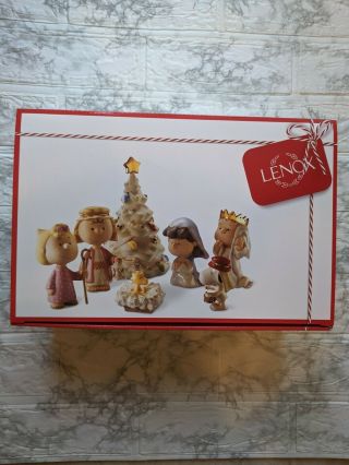 Lenox Nativity Peanuts The Christmas Pageant Figurines Snoopy Charlie Brown 3