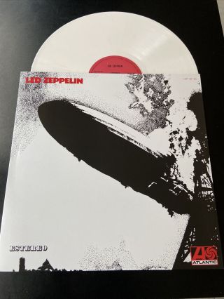 Led Zeppelin Self Titled White Color Lp Hat 421 - 40 Atlantic Made In Spain 2009