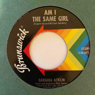 Northern Soul 45 Barbara Acklin Am I The Same Girl/be By My Side Hear Brunswick