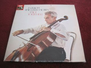 Paul Tortelier Bach Cello Suites 3lp Emi Sls 798/3