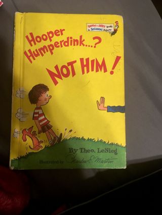 First Edition Dr.  Suess Book,  Hooper Humperdink.  ? Not Him