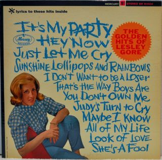 Lesley Gore " The Golden Hits Of Lesley Gore " 1965 Vinyl Lp [mercury Sr 61024]