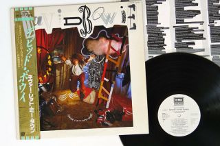 David Bowie Never Let Me Down Emi America Eys - 91221 Japan Obi Promo Vinyl Lp