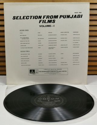 MOCE 10000 (Odeon) SELECTIONS FROM PUNJABI FILMS – VOL.  I INDIA BOLLYWOOD LP 2