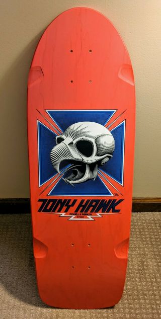 Rare Tony Hawk Powell Peralta Bones Brigade Series 3 Pink Skateboard Deck
