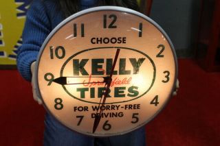 Vintage 1950 ' s Kelly Springfield Tires Gas Oil 15 