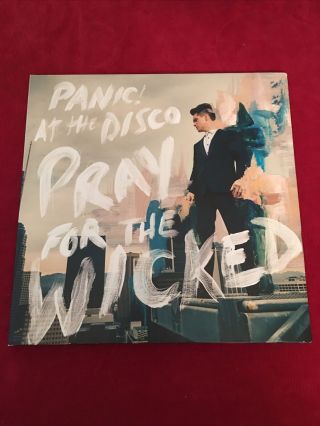 Panic At The Disco Vinyl Record Pray For The Wicked Black And White Marble