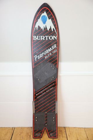 Vintage 1980’s Burton Performer Elite 150 Split Tail Snowboard
