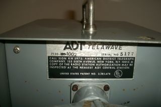 Vintage ADT Telawave Microwave Intruder Detector Portable Farm Alarm 7130 - 1002 4