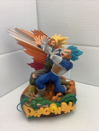 Father & Son Duo Blast - Saiyan Blue Vegeta & Trunks Statue Dragon Ball Z